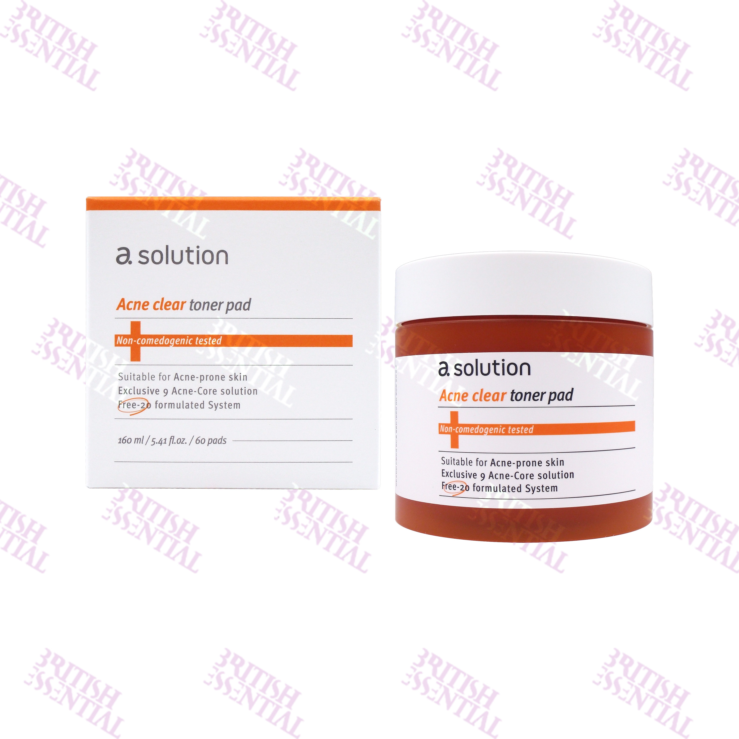 A-SOLUTION ACNE CLEAR TONER PAD 60 PADS