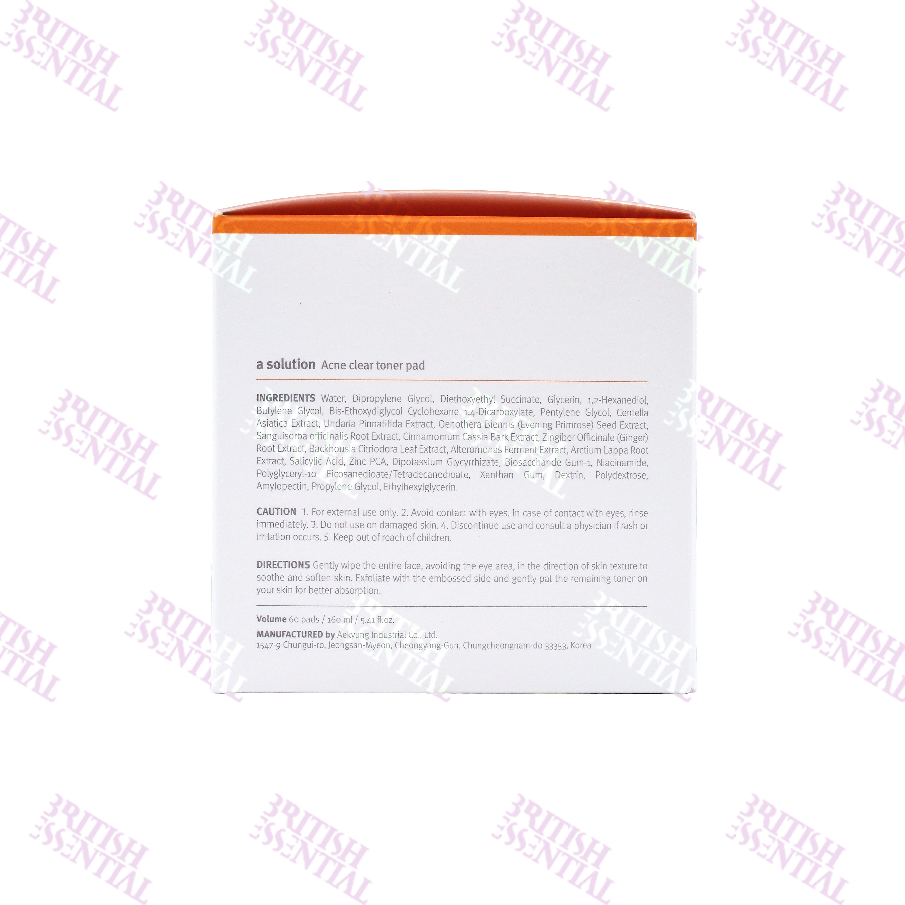 A-SOLUTION ACNE CLEAR TONER PAD 60 PADS